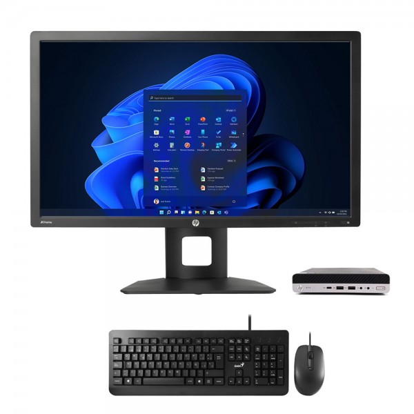 HP MP9 G4 i5-8500T, 8GB, 250GB SSD + HP Z27i 27'' 2k monitor + tikovnica i miš